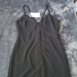 Lovers + Friends black Keyhole dress
